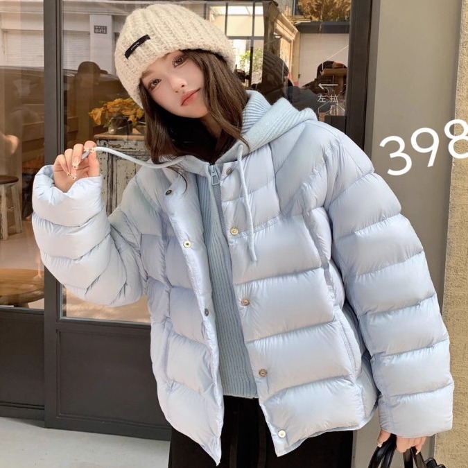 90白鸭绒加厚羽绒服面包服短外套