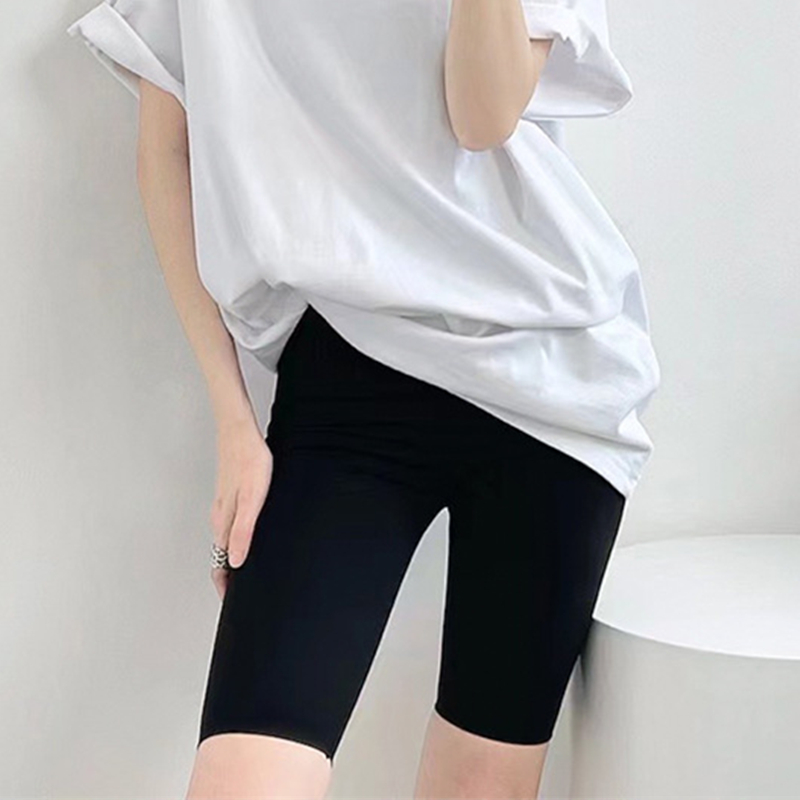 收腹提臀哑光鲨鱼芭比五分骑行裤