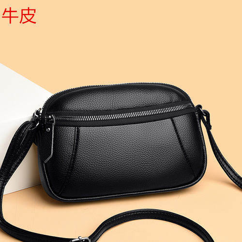 真皮牛皮单肩斜挎包时尚小包包