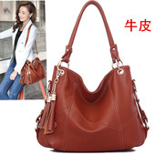 真皮女包2026新款 中年妈妈包老年百搭手提单肩斜挎包大包容量软皮