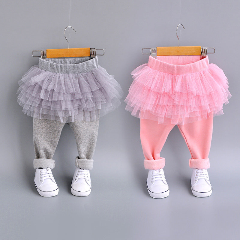 女童网纱裙裤秋冬新款假两件加绒保暖婴儿打底裤洋气儿童公主裤裙,童装/婴儿装/亲子装,裤子,淘宝优惠券,粉丝福利购,淘宝优惠卷