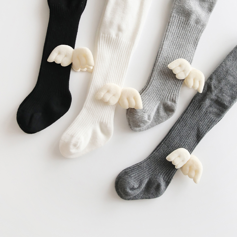 宝宝天使翅膀连裤袜春季婴儿袜子