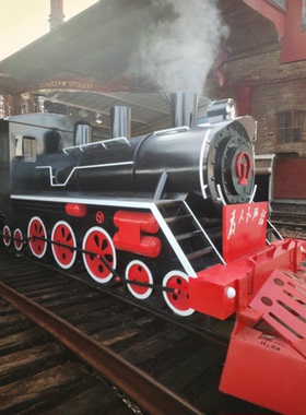 铁艺装饰品复古火车商场美陈道具