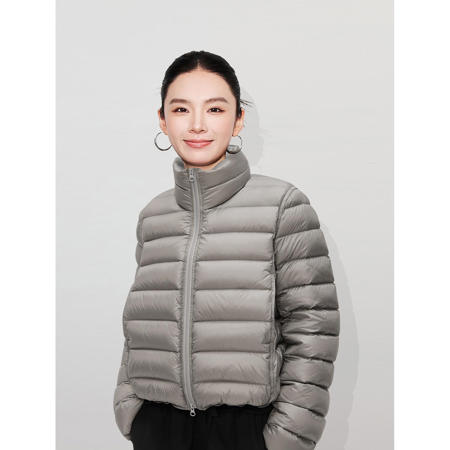 SYUGNA设计师品牌轻便排骨鹅绒服