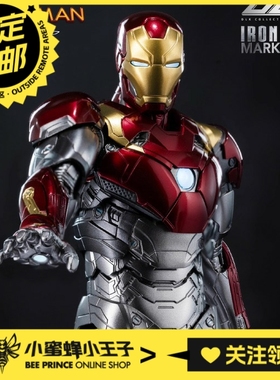 预定定金 Threezero 3Z0946 DLX 钢铁侠Mark 47 可动人偶