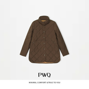 26011026 羽绒服90鹅绒翻领长袖 暗扣外套KGJ