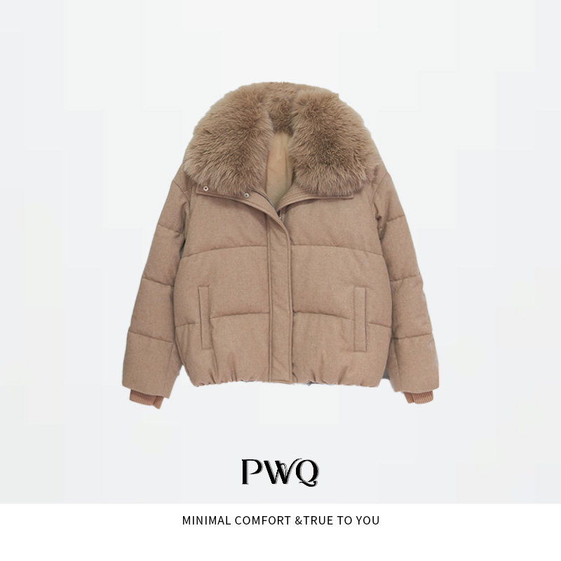 羽绒服90鹅绒毛领羊毛外套MSXX-26012417-DY,女装/女士精品,羽绒服,淘宝优惠券,粉丝福利购,淘宝优惠卷