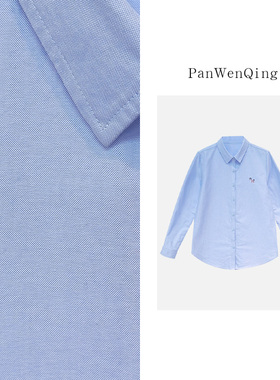 衬衫翻领小马刺绣翻领长袖100棉上衣EZ-26012450-DC