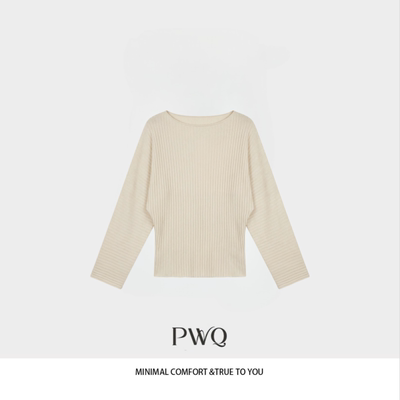 上衣100莱赛尔圆领长袖针织衫MSCC-26032809-CI