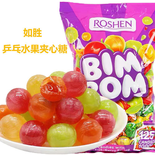如胜进口硬糖夹心糖果