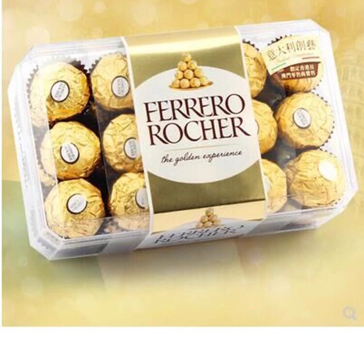 正费列罗意大利进口巧克力T30粒礼盒装榛果仁送女友礼物食散喜糖