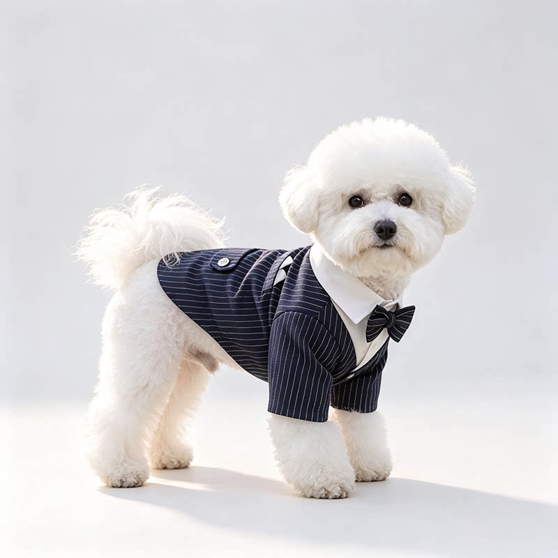 狗狗衣服宠物猫狗绅士风两脚西服泰迪比熊博美小型犬结婚生日礼服