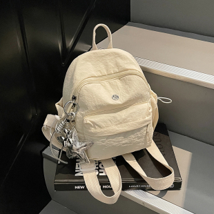 韩版轻便小双肩包女2025新款超火百搭休闲旅行背包迷你通勤书包