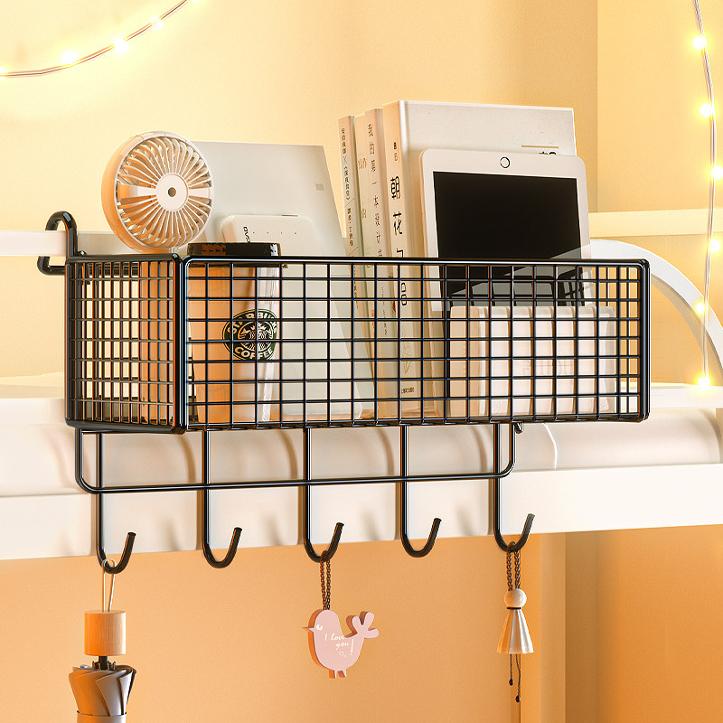 床头置物架宿舍神器ins床边挂篮租房卧室好物床上零食上铺收纳架
