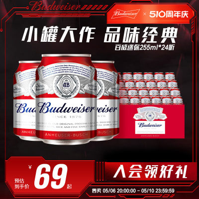 啤酒百威年货255ml*24