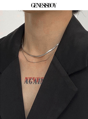 GENESISBOY 禁欲系气质蛇骨短款项链 不掉色不生锈 男女可带