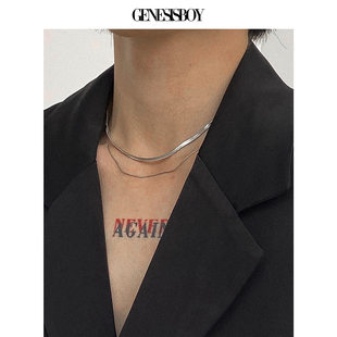 GENESISBOY 禁欲系气质蛇骨短款项链 不掉色不生锈 男女可带