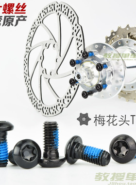 山地自行车碟刹T25梅花螺丝刹车碟片安装螺丝内六角HS1G3碟片螺丝