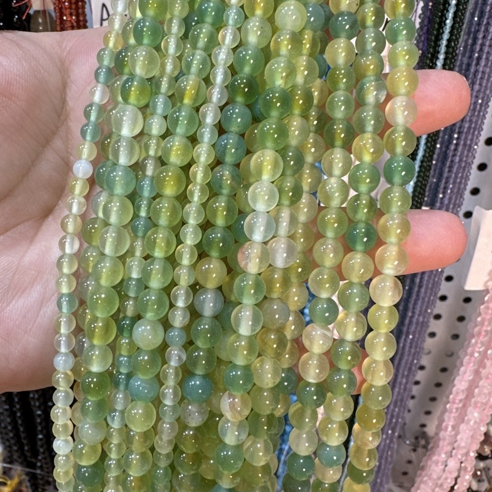 天然水晶葡萄色玛瑙圆珠散珠串珠4-12mm半成品手工DIY饰品配件