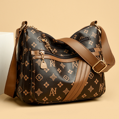 2024新款妈妈包时尚软皮单肩包女