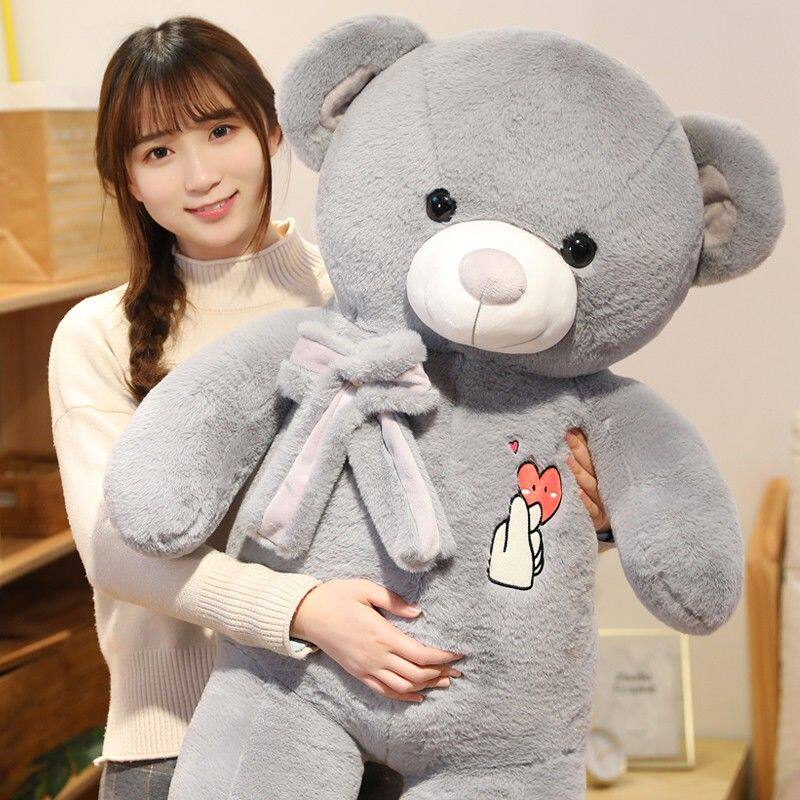 포옹 베어 플러시 장난감 테디 베어 걸레 인형 인형 베개 인형 여성을위한 대형 어린이 생일 결혼 선물