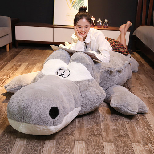 鳄鱼抱枕睡觉枕头毛绒玩具玩偶