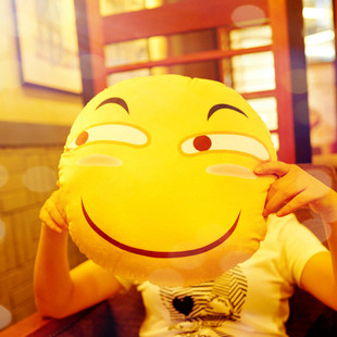 滑稽脸表情包沙发抱枕趣味恶搞毛绒公仔暖手礼物动漫周边抖音玩具