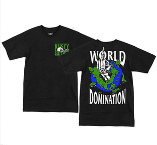 哈雷T恤RustyButcher生锈屠夫摩托骑行ds改装风格短袖地球毁灭