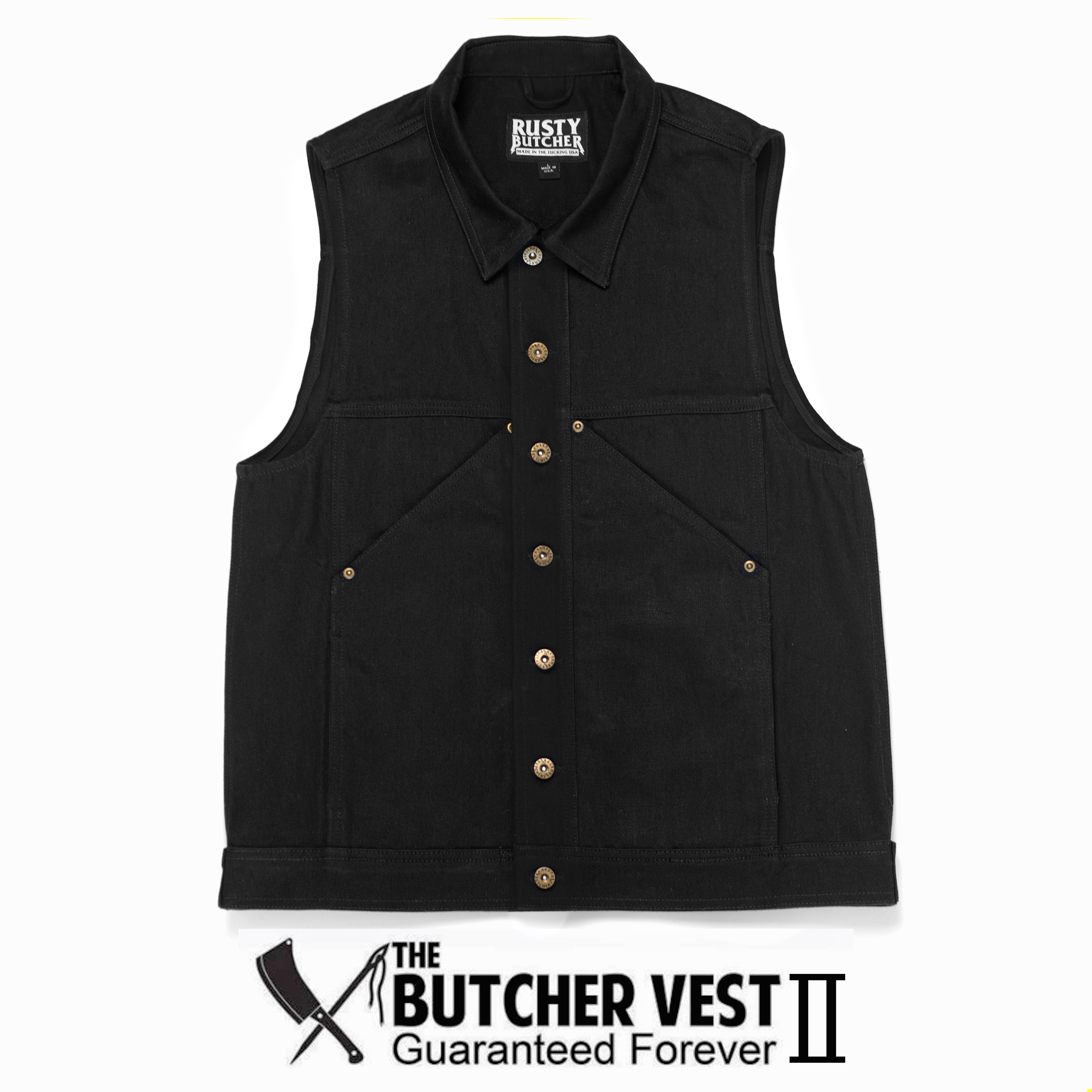 哈雷rustybutcher生锈屠夫马甲2代摩托骑行机车重磅油蜡帆布工装