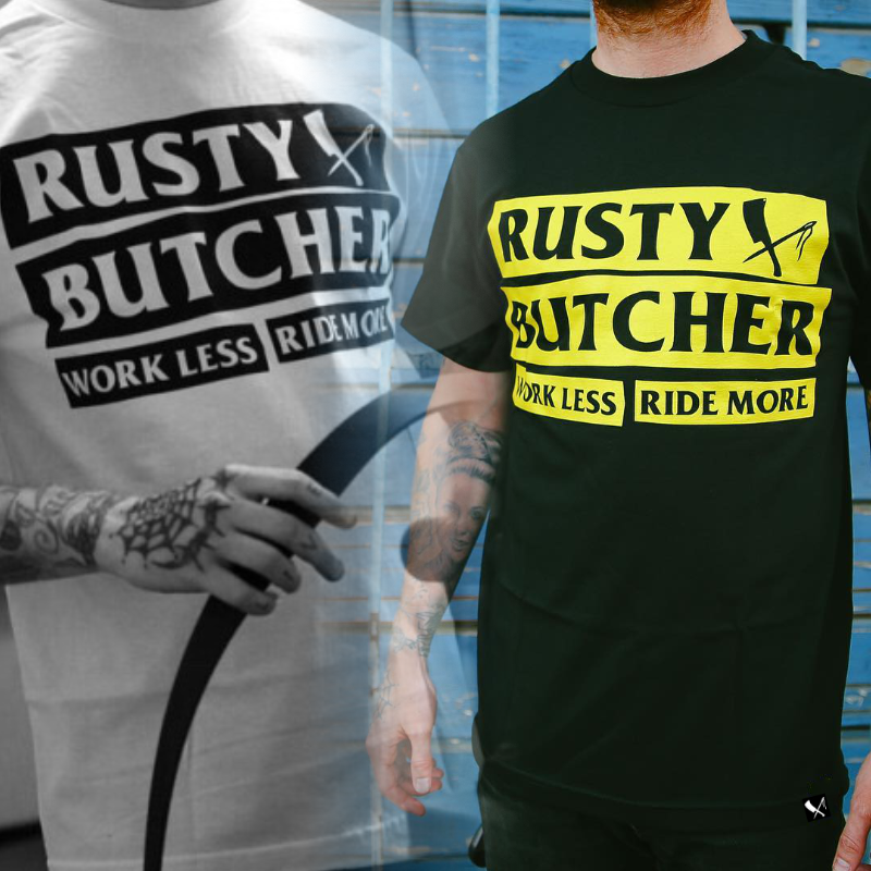 哈雷T恤RustyButcher生锈屠夫摩托复古西海岸短袖多骑行少工作