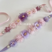 手工芭蕾发饰 儿童成人 女儿发饰 花滑花朵发带 葛蓓莉亚关不住