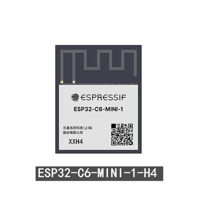 ESP32-C6-MINI-1-H4 4MB Flash WiFi6 蓝牙模组 RISC-V 支持SPI