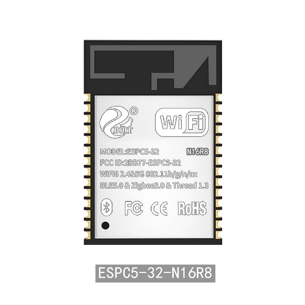 ESPC5-32-N16R8 双频WiFi6 蓝牙5 兼容 ESP32-C5-WROOM-1-N16R8