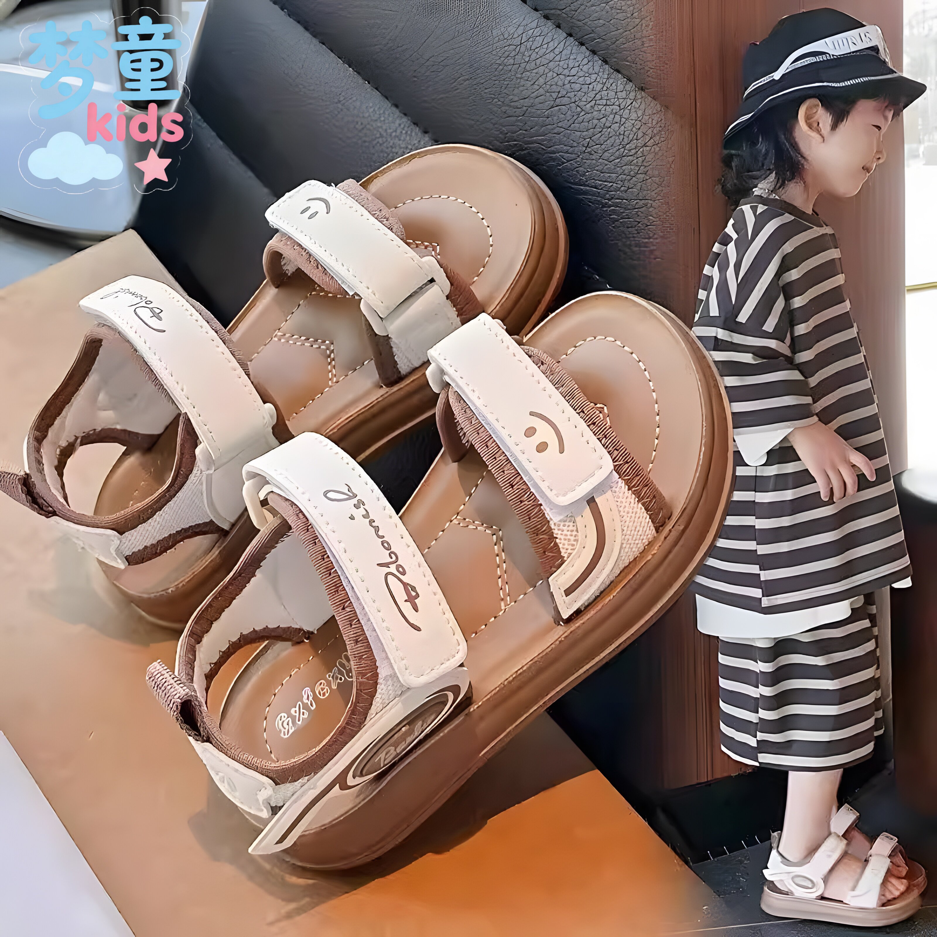 男童凉鞋2026夏季新款儿童沙滩鞋软底童鞋防滑中大童学生轻便鞋子