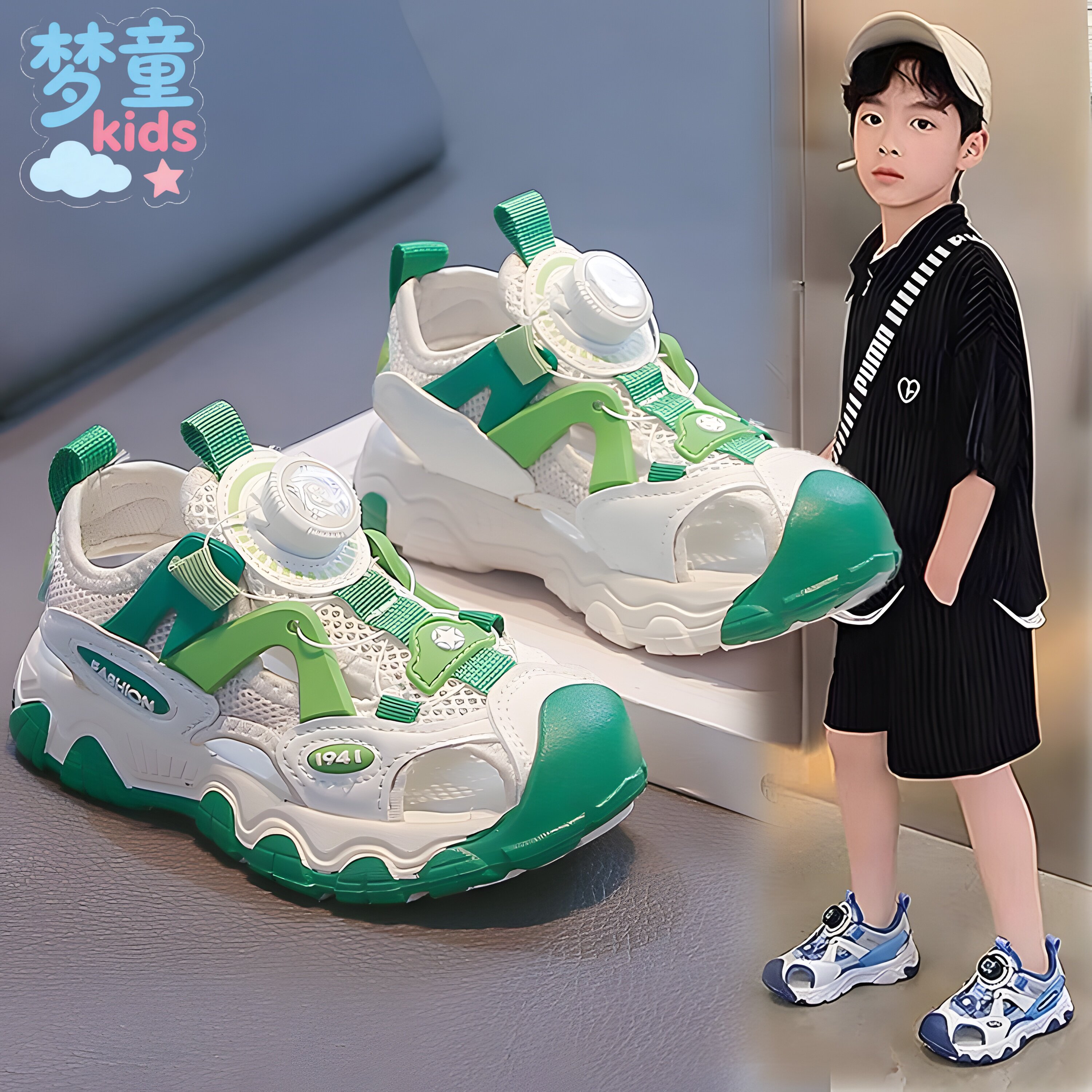 男童凉鞋2026新款夏季爆款儿童沙滩鞋软底防滑运动凉拖鞋男孩大童