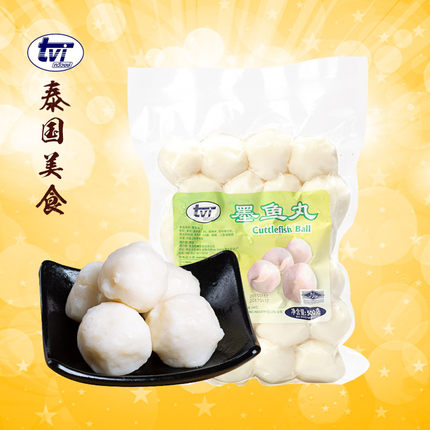 tvi泰国进口丸子清真鱼蛋火锅食材关东煮涮锅丸子章鱼花枝墨鱼丸