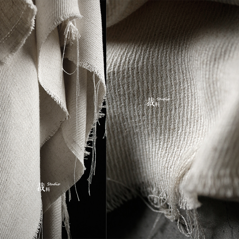 服装斜纹复古文艺国风西装面料