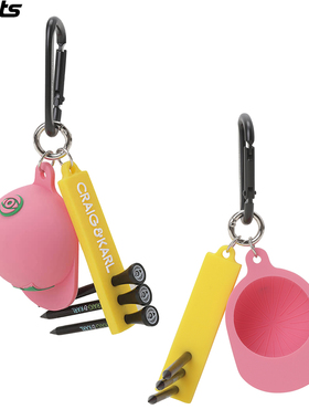 韩国代购CRAIG KARL高尔夫24年硅胶ins立体帽子型小球袋球TEE挂件