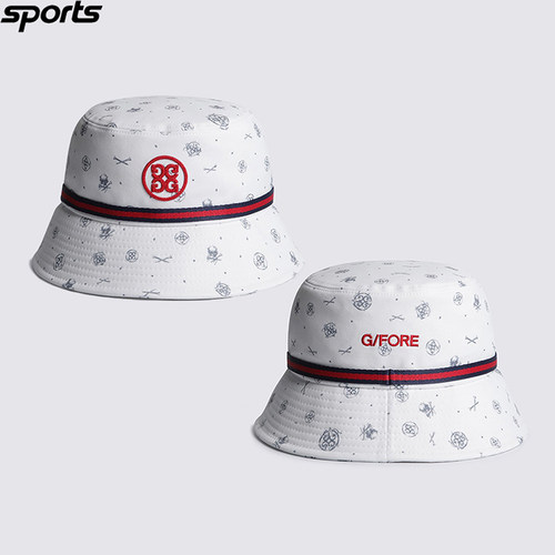 韩国代购GFORE高尔夫26春夏花纹遮阳运动户外渔夫帽男女情侣球帽