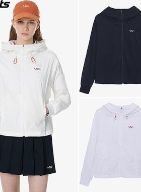 韩国代购APC高尔夫穿搭26春防紫外线凉感透气连帽户外长袖外套女
