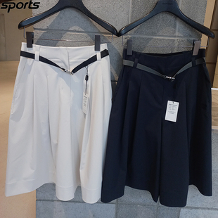 韩国代购southcape高尔夫26年春腰带透气宽松运动阔腿裤半身裤女