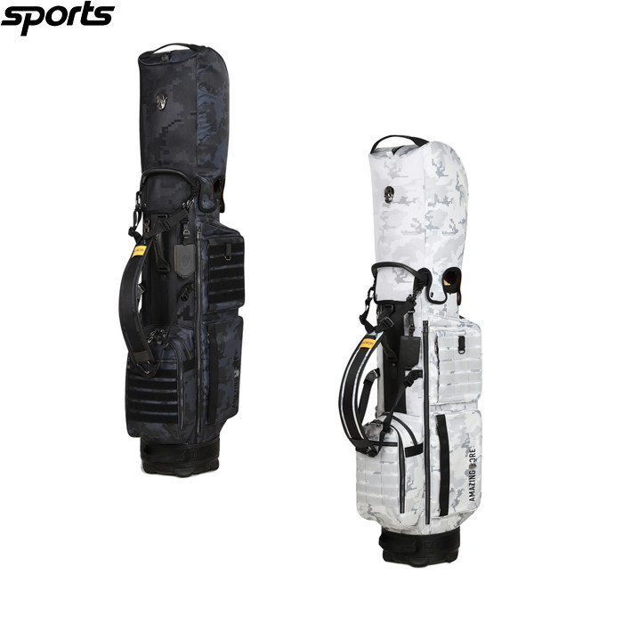 韩国代购amazingcre高尔夫配饰26春夏男女迷彩图案立式轻便球杆包