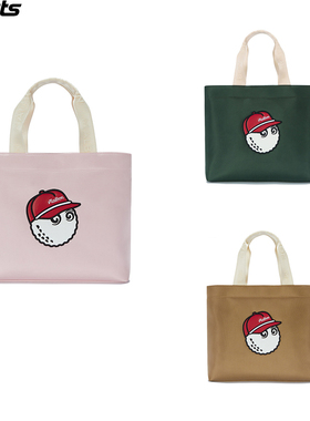 韩国代购MALBON高尔夫配饰25春男女同款GOLF标志简约百搭小手提包