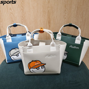 韩国代购malbon高尔夫球配饰26春夏女撞色运动手拿包单肩斜挎包