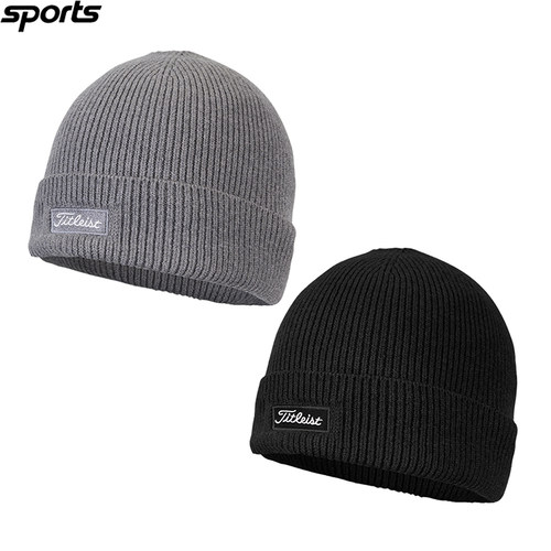 韩国代购titleist高尔夫25冬保暖弹力运动户外针织帽男球帽毛线帽