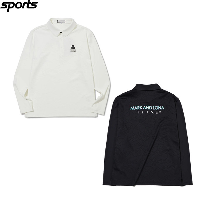 韩国代购mark&lona高尔夫球服26春夏男图案舒适运动休闲长袖POLO