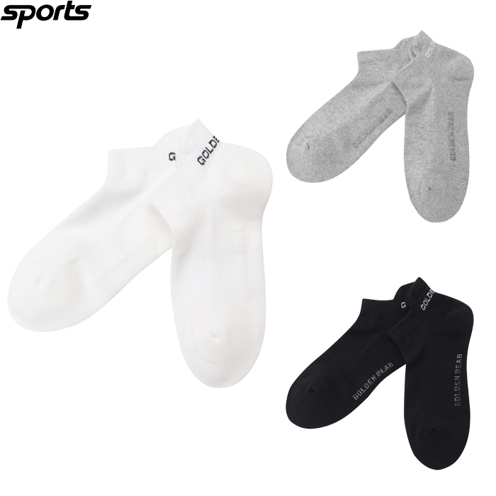 韩国代购GOLDEN BEAR高尔夫配饰25早春男女GOLF标志简约短筒袜
