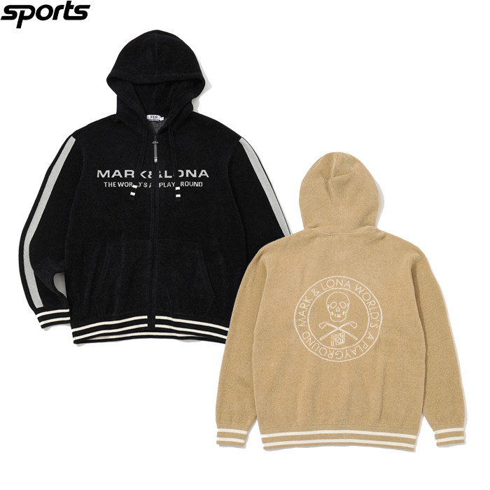 韩国代购mark&lona高尔夫球服26春夏男女标志抓绒柔软连帽外套