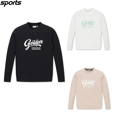 韩国代购golden bear高尔夫球服26春夏女标志圆领运动休闲长袖T恤