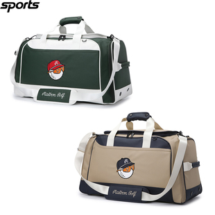 韩国代购malbon高尔夫球配饰26春夏男女标志拼色休闲波士顿衣物包